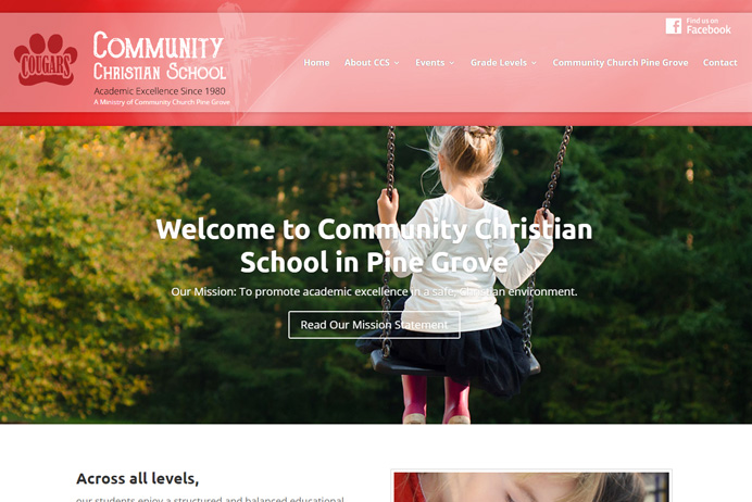 Community Christian School Website