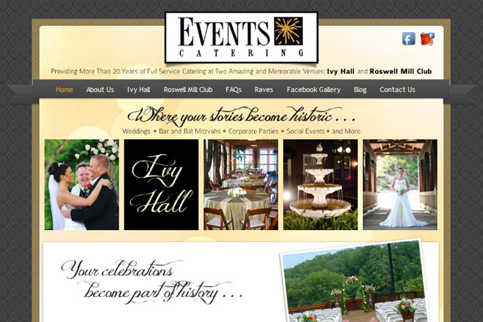 Events Catering Website
