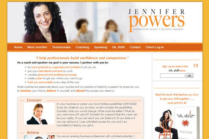 Jennifer Powers Coaching Website