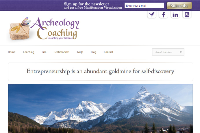 Archeology Coaching Website