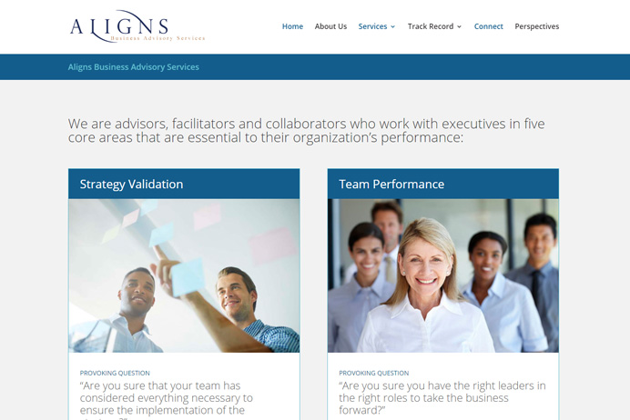 Aligns Consulting Website