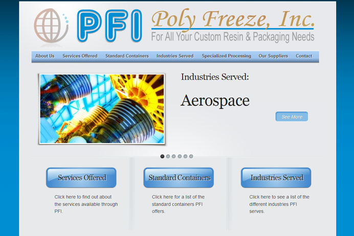 Poly Freeze, Inc. Website