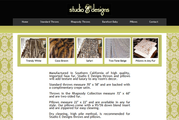 Studio E Designs Website