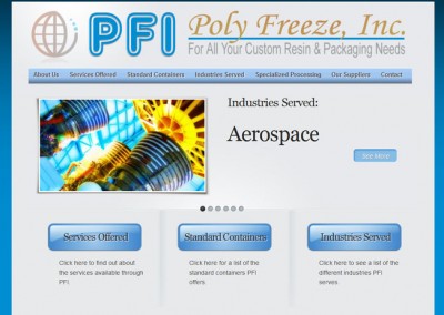 Poly Freeze, Inc. Website