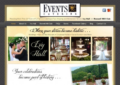 Events Catering Website