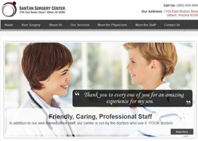 SanTan Surgery Center Website
