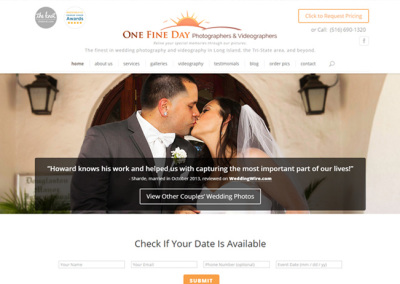One Fine Day Wedding Photography Website